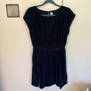 Navy velour Gap dress